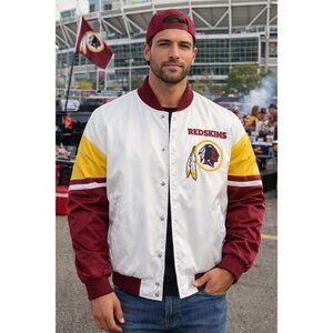 NFL Washington Redskins Varsity Jacket XL G-III Apparel Satin Bomber NWT XL